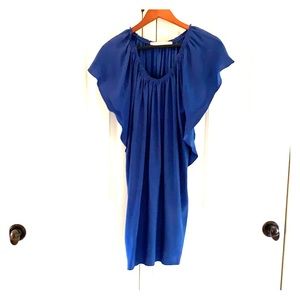 Blue silk Ulla Johnson dress